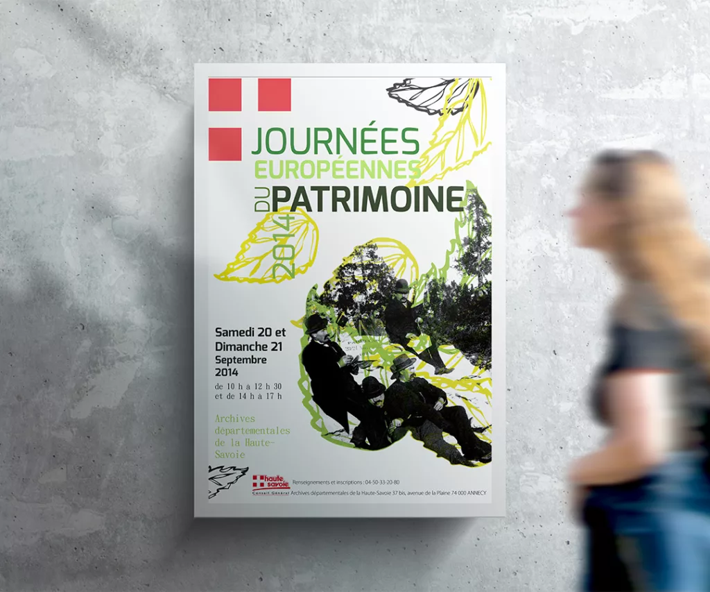 Affiche journées européennes du patrimoine Haute-Savoie 2014